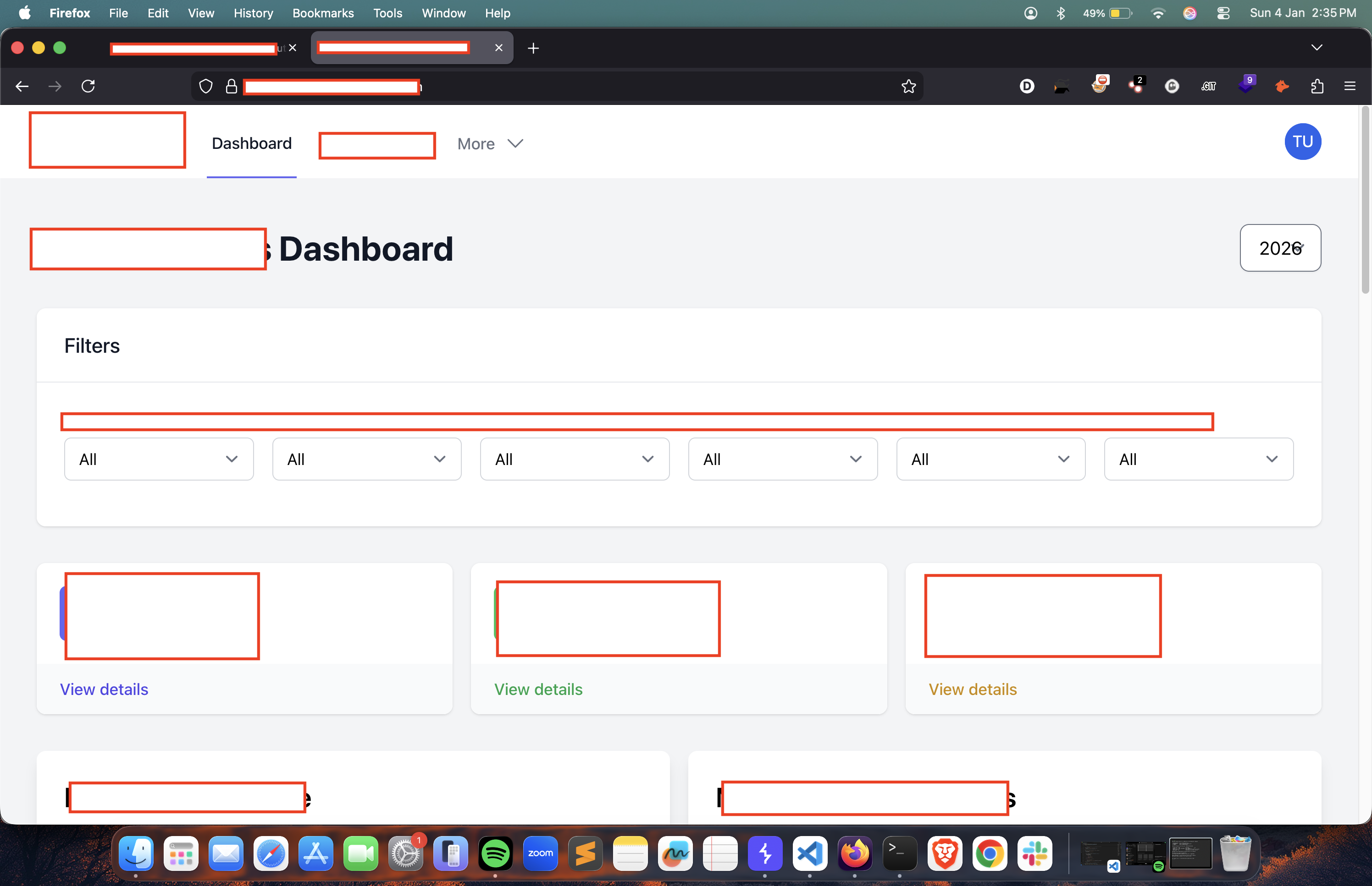 Admin Dashboard