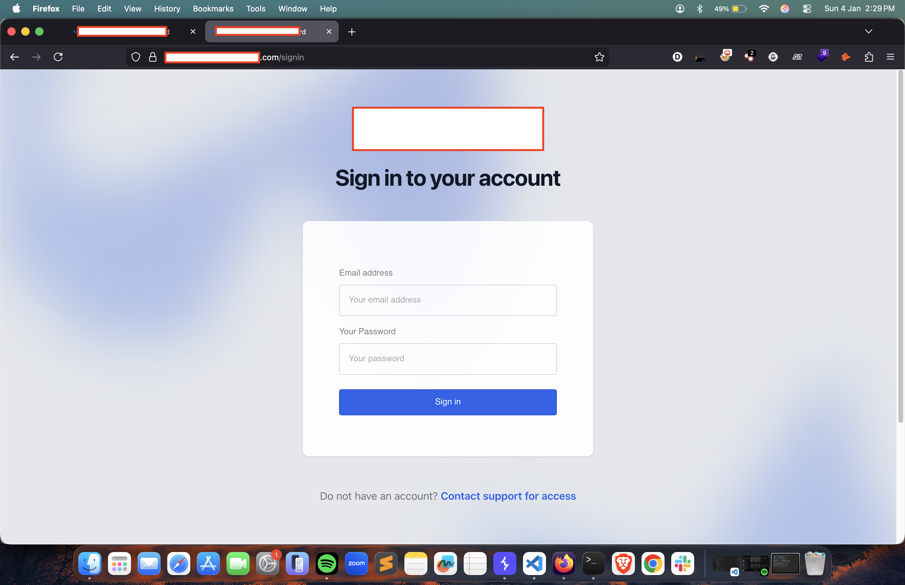 Signin Panel