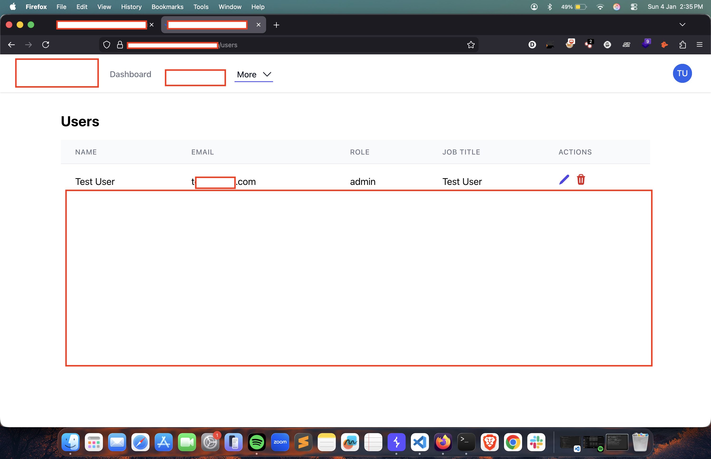 Users List