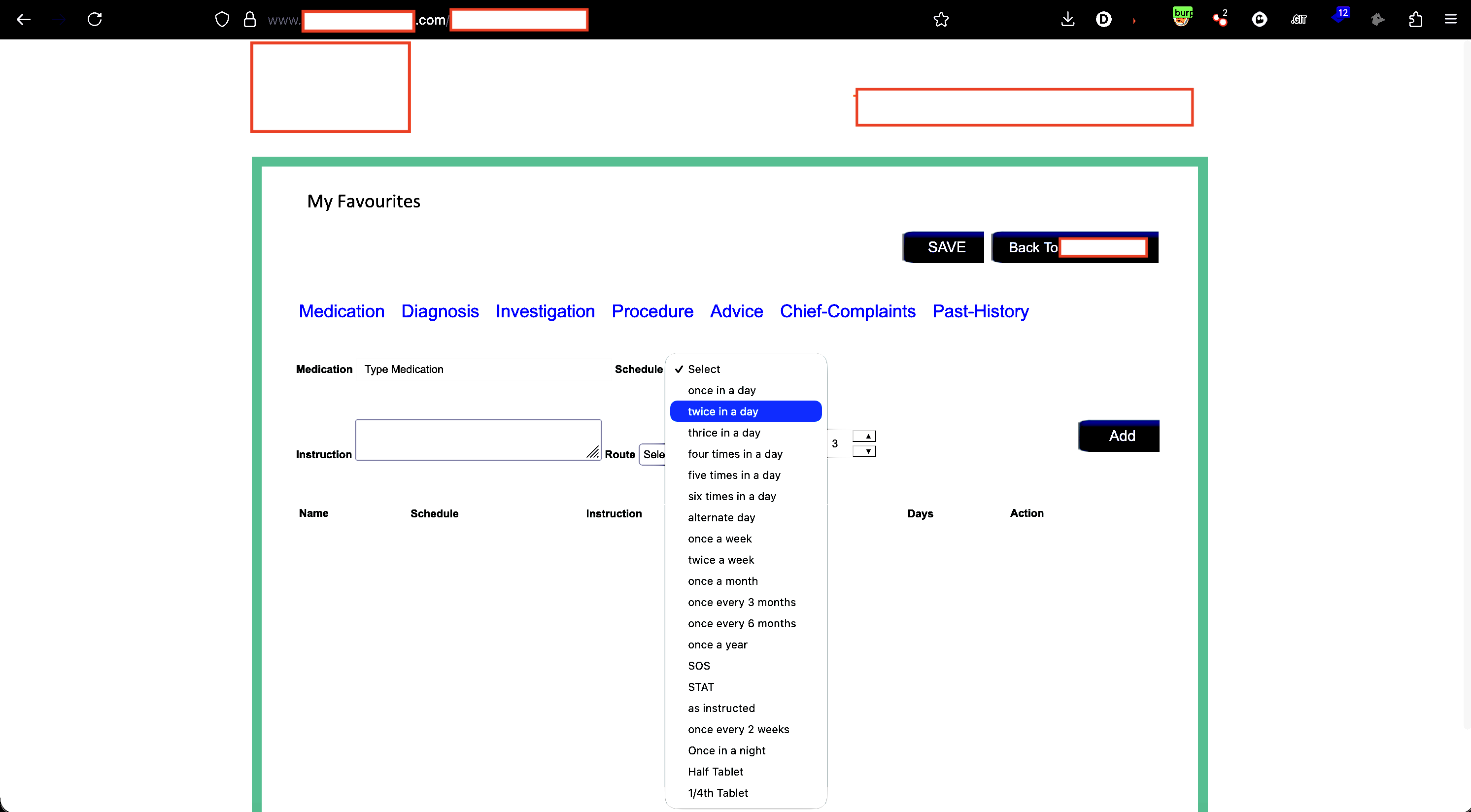 Patient Search Panel
